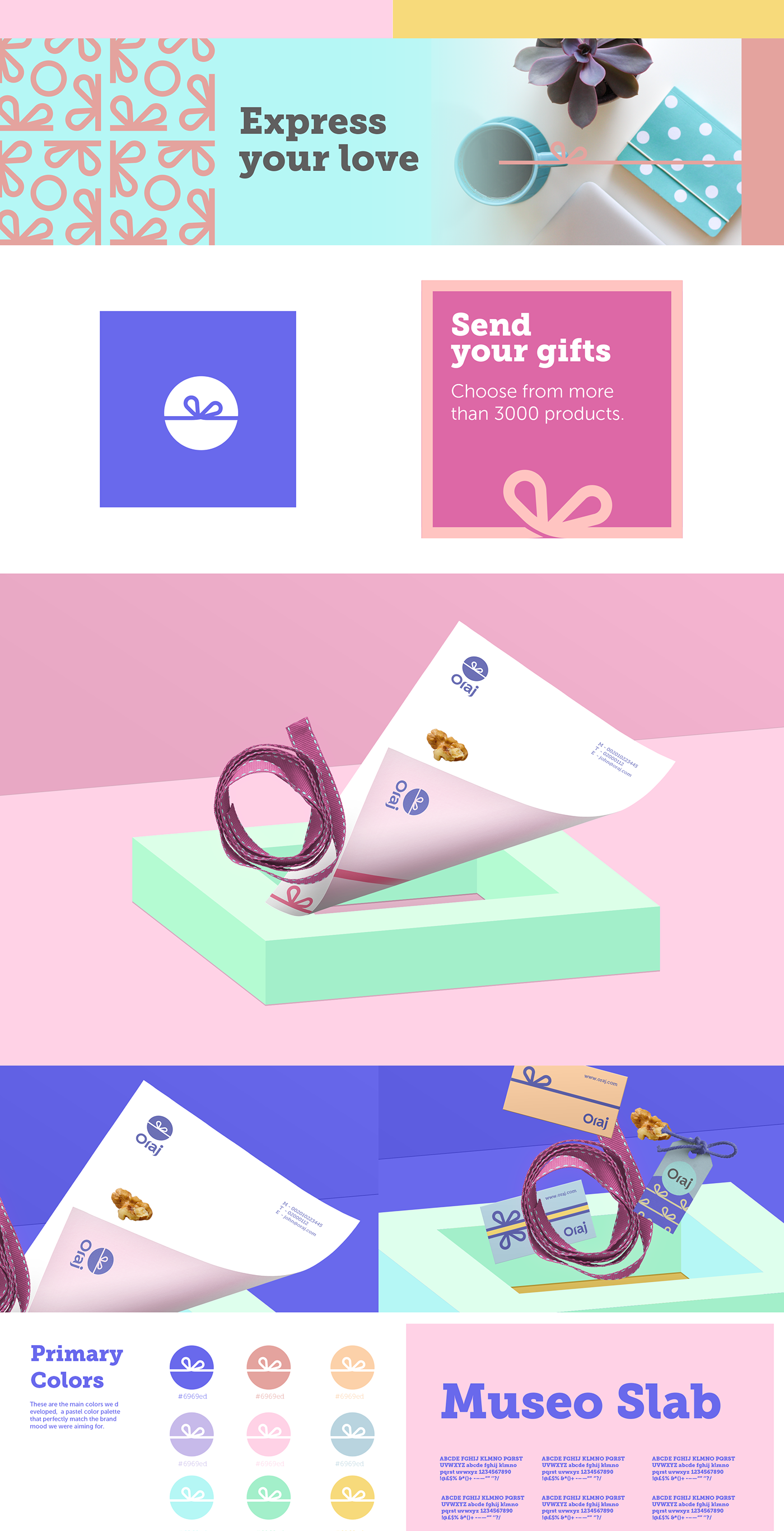 Presents store Ecommerce gifts branding  visual identity brand identity giftshop