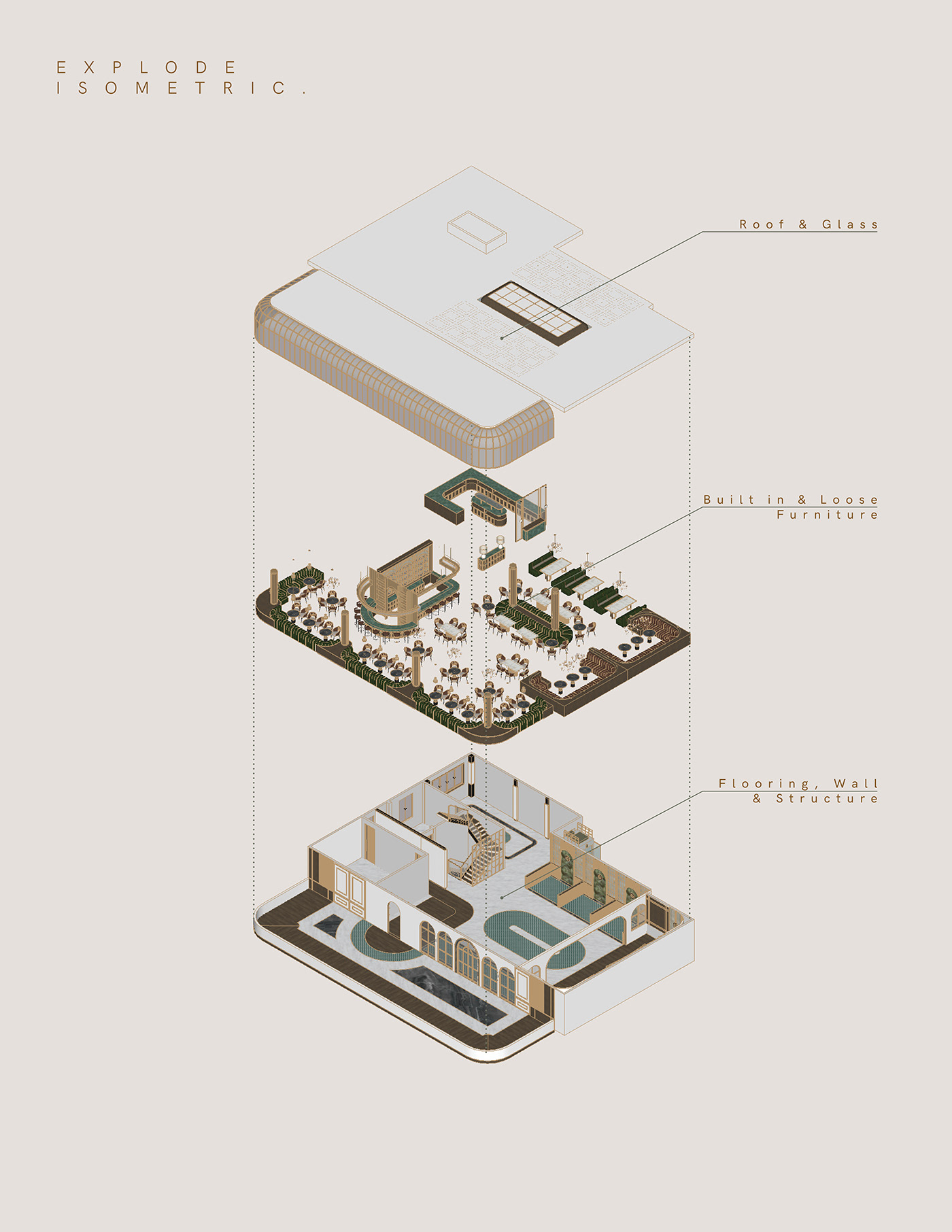 restaurant interior design  architecture visualization 3ds max corona Render 3D design