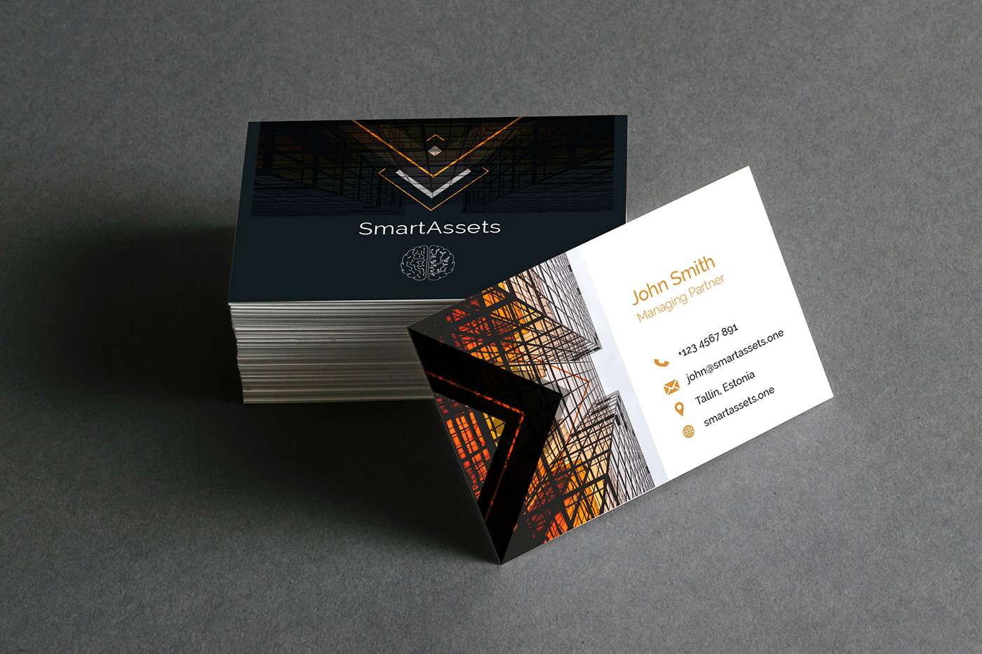 business card print design  smartassets Corporate Business Card branding 