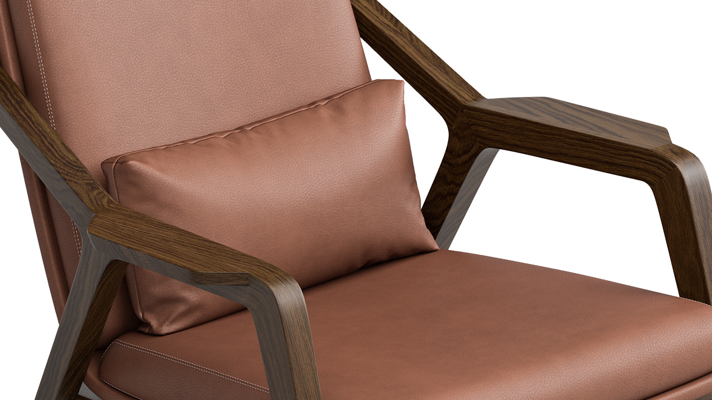 3D 3ds max armchair corona design furniture Interior Render visualization cgbek