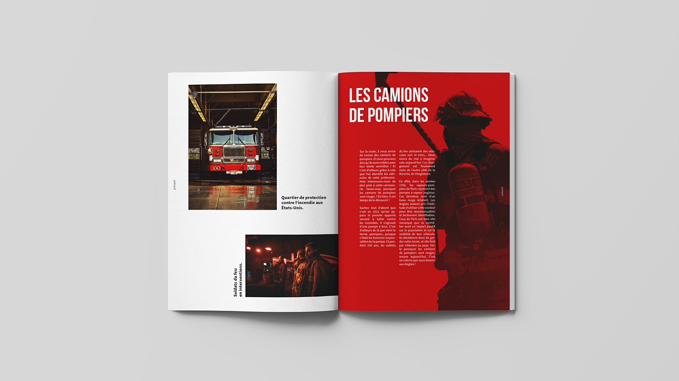 edition graphisme mise en page rouge schoolproject