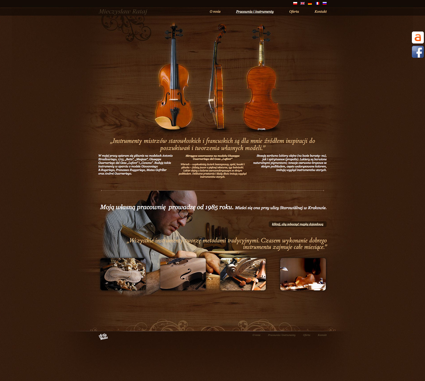 Website www webpage violin maker website strona www lutnika