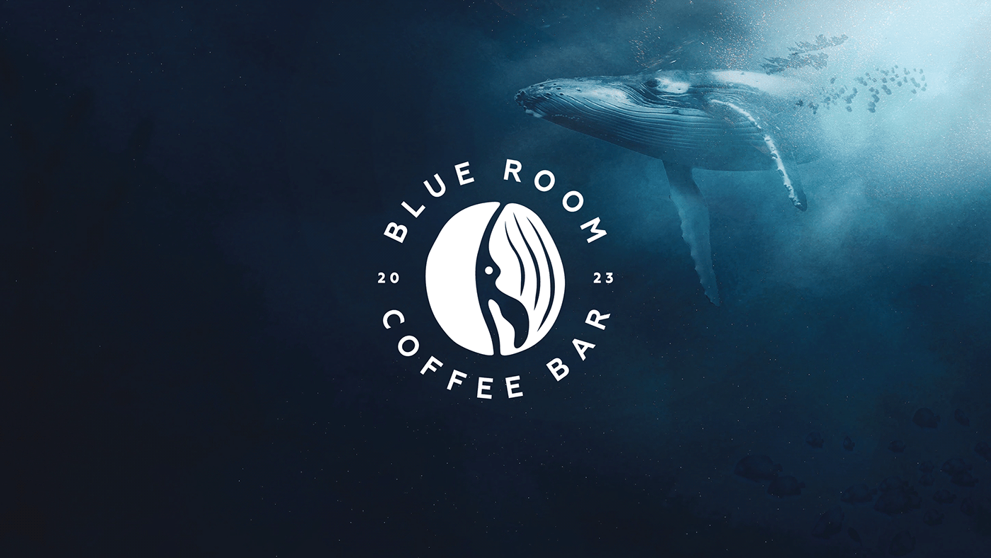 logo Logo Design brand identity negative space Whale clean concept Coffee dartsdraws