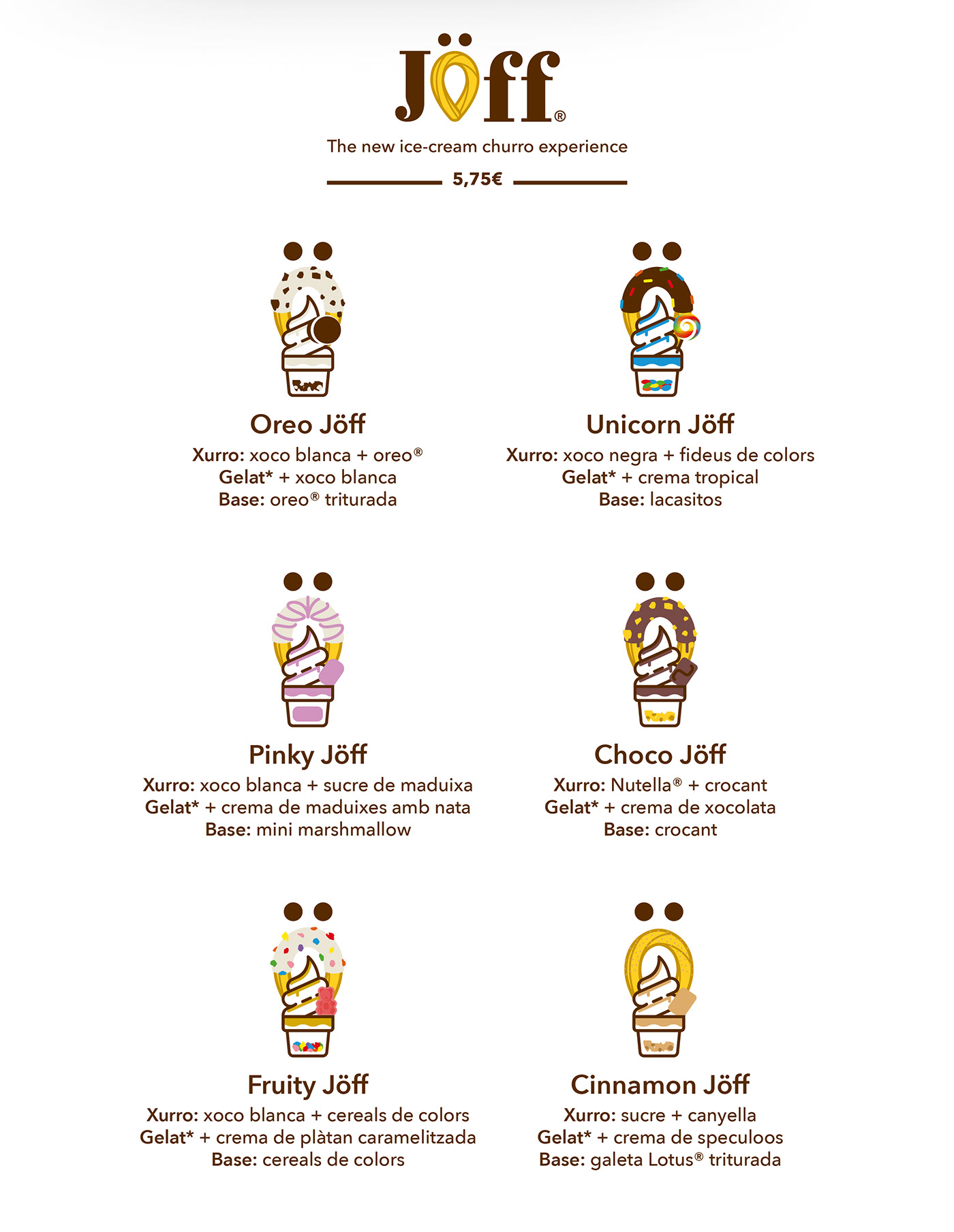 Brand Design brand identity branding Churros coffee shop Corporate Identity creative ice cream loop visual identity