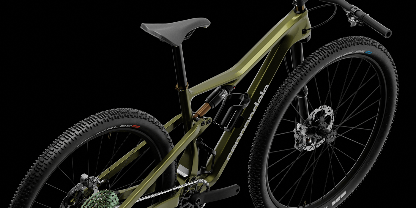 3D Bicycle blender3d Cannondale CGI mountain bike Render visualization Parth Khaladkar