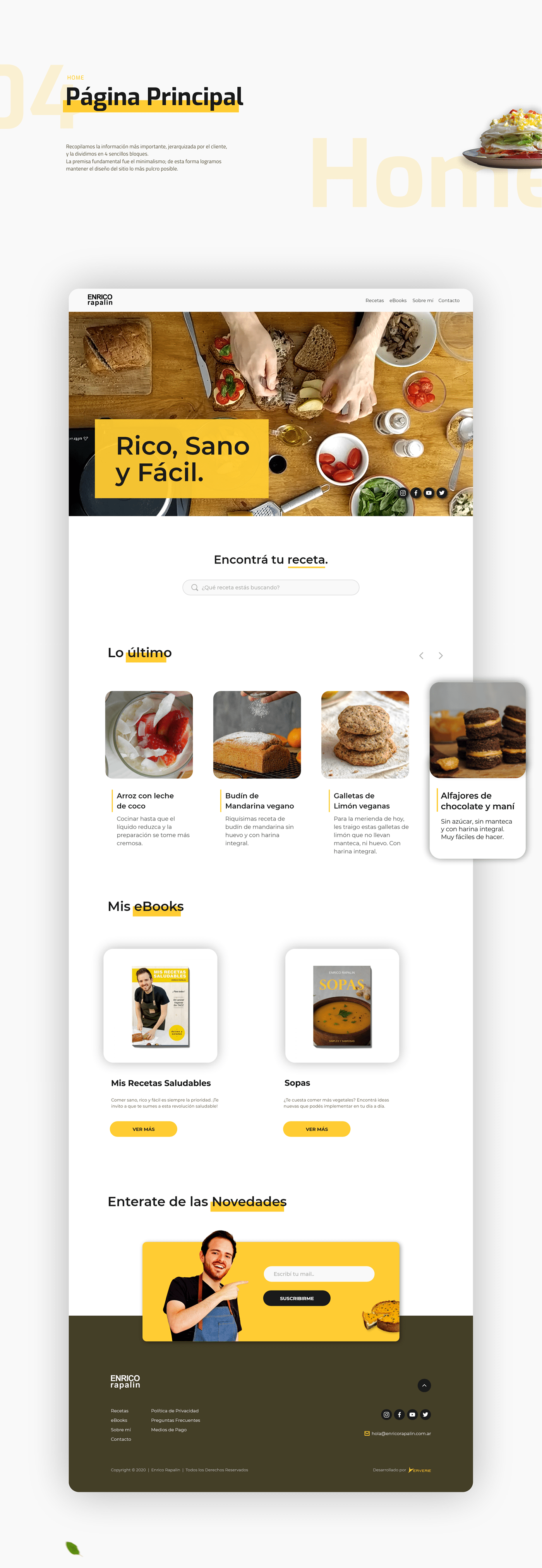 chef cook digitalproduct eBooks Ecommerce Food  recipes Responsive uxui Webdesign