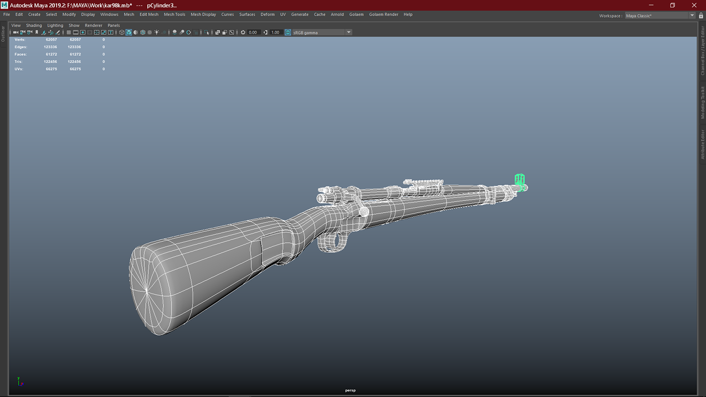 3D model Model Design Gun Modeling