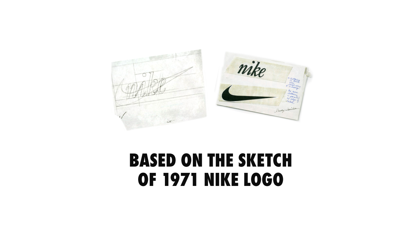Based on the sketch of 1972 Nike Logo