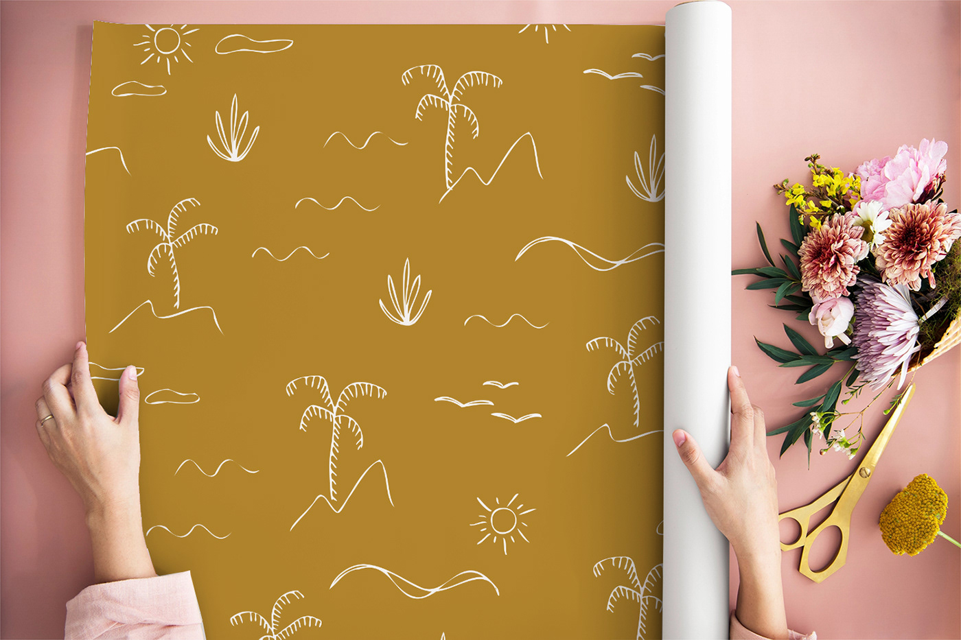 vector wallpaper background pattern print seamless design Graphic Designer holidays sammer