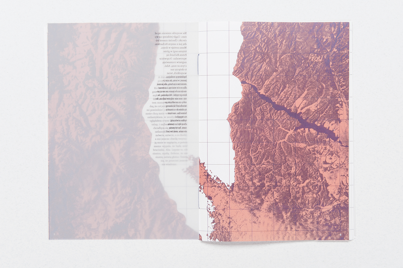 publication editorial Layout print book folder paper poster Workshop calque transparent foil map satellite photo atlas
