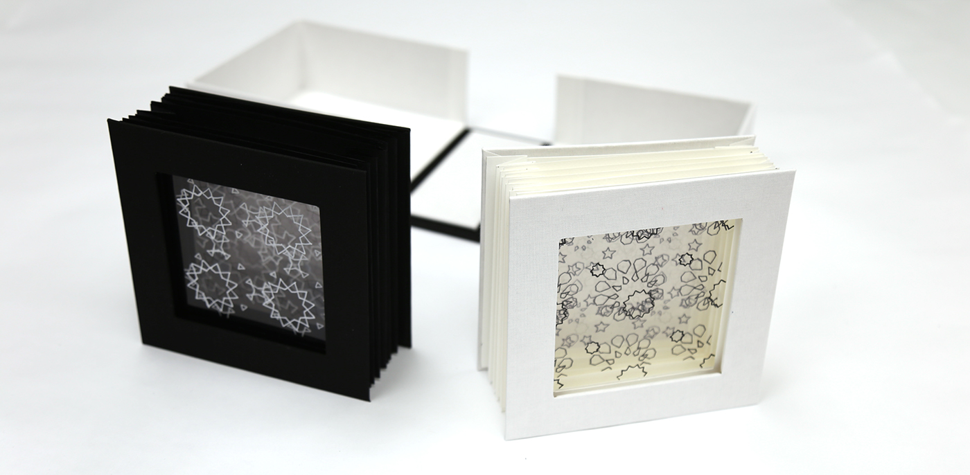 artist's book islamic patterns Patterns black and white deconstruction printmaking