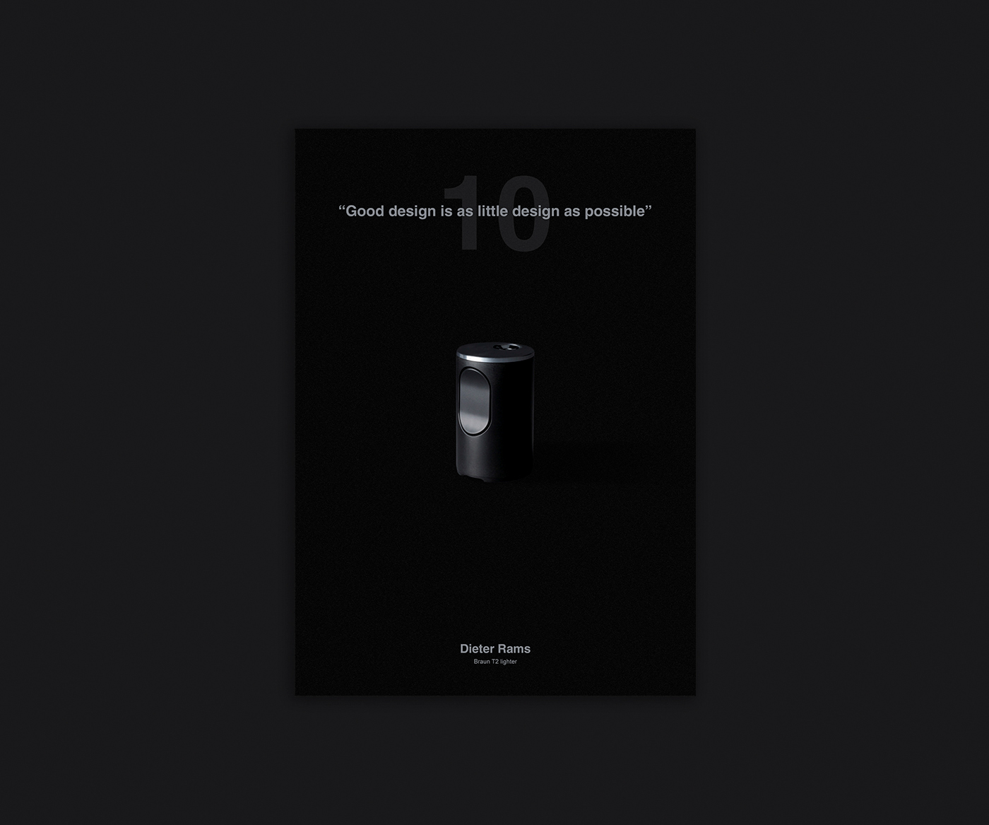 poster Dieter Rams series minimal product ten principles good design simple braun free