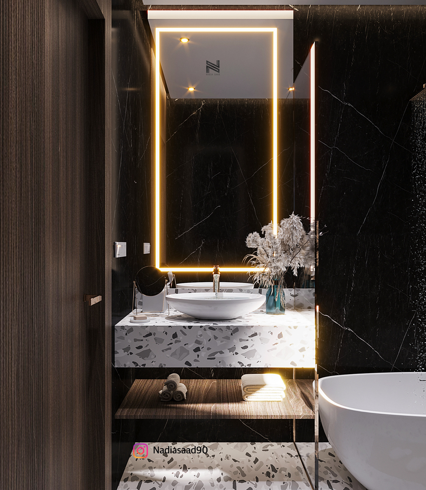 modern luxury bathroom nadia saad