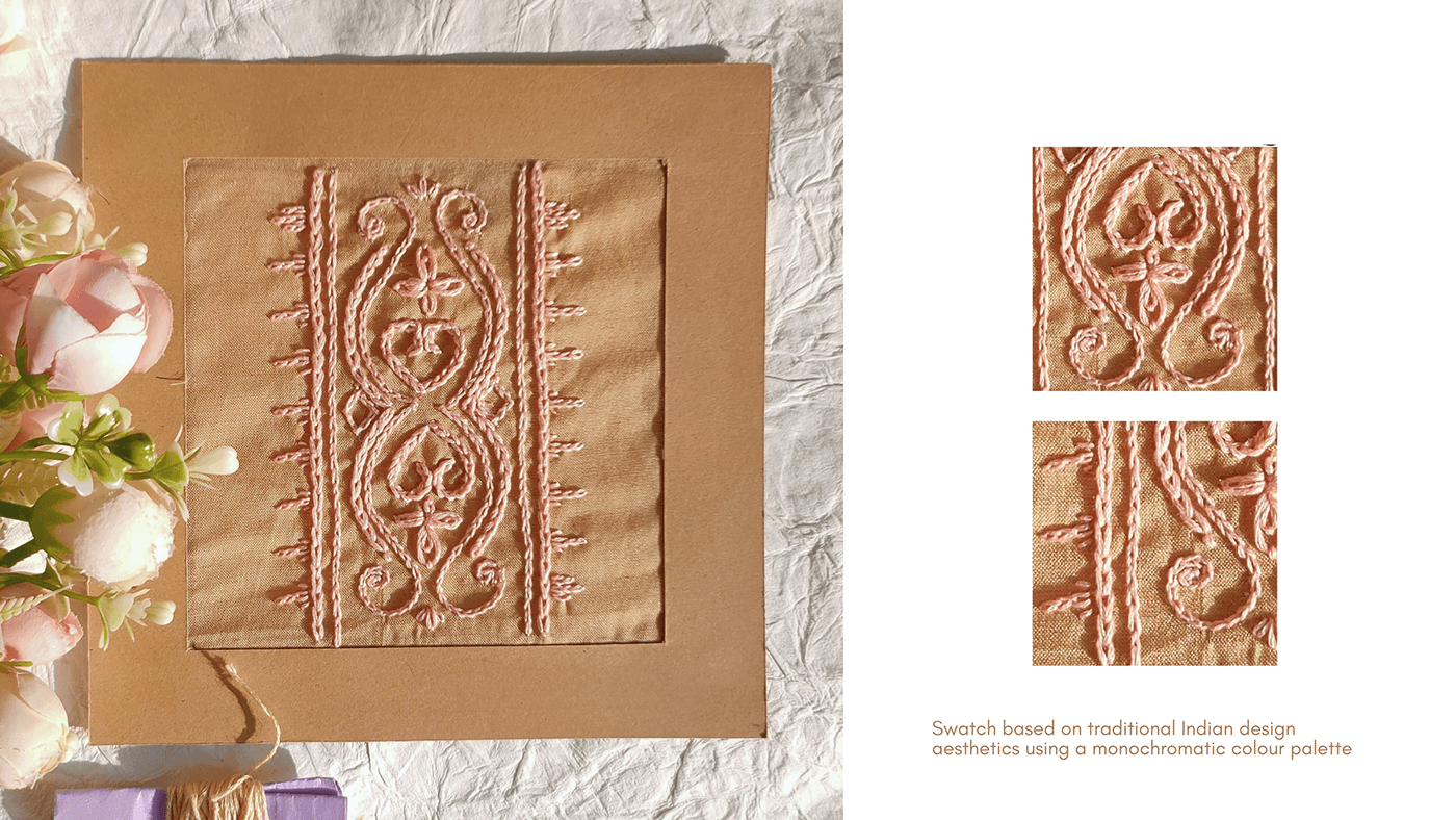 Embroidery textile design  surface design surface embellishment motif stitch craft