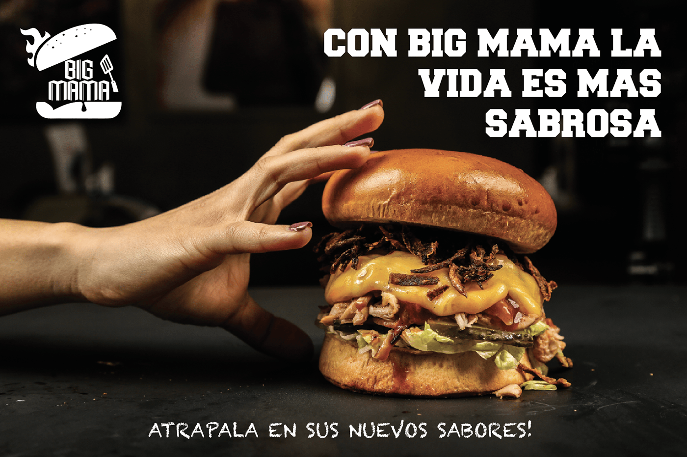 BigMama branding  Burgers fastfood