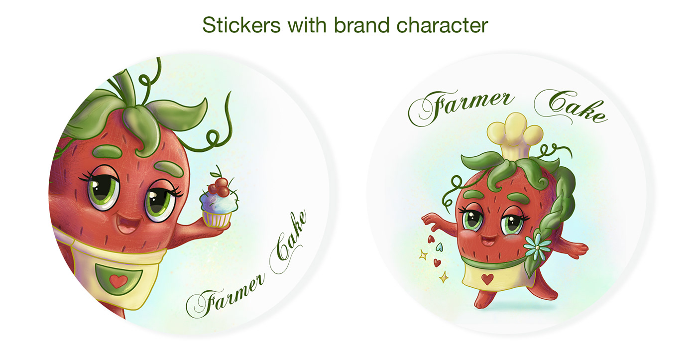 stickers with character