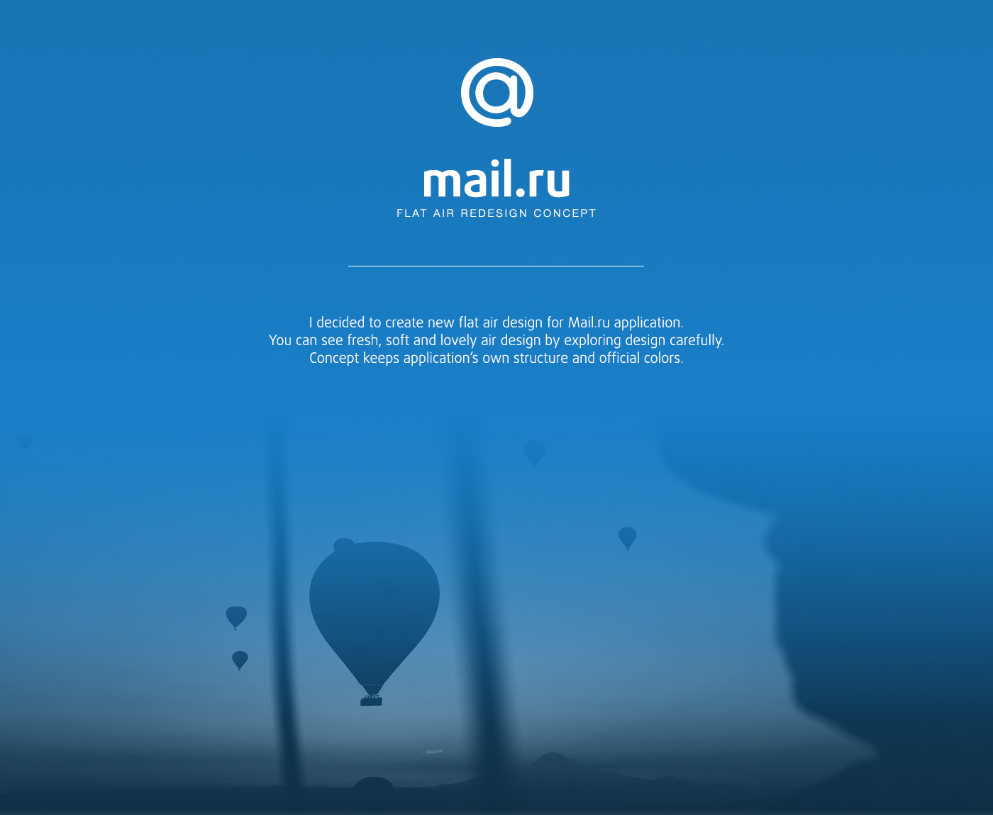mailru baku design concept app mail dribbble Russia azerbaijan Competition flat mobile ios Interface UI