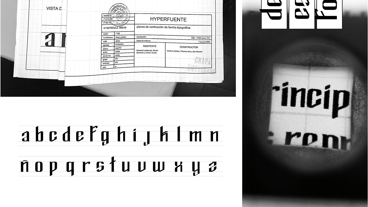 typography   tipografia hyperfuente longinotti fadu Typo2 fuente uba afiche Longinotti2