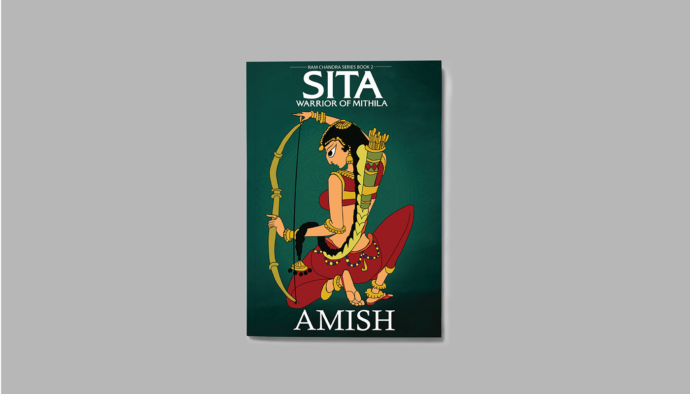 Amish book cover Book Cover Design cover design Cover Jacket dust jacket graphic design  ILLUSTRATION  indian mythology Sita