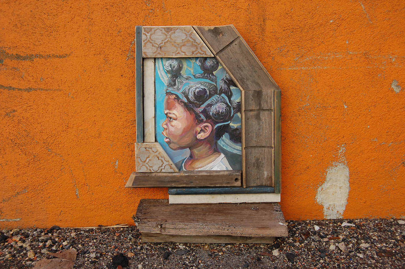 Baltimore boy portrait Street figure painting   oil paint