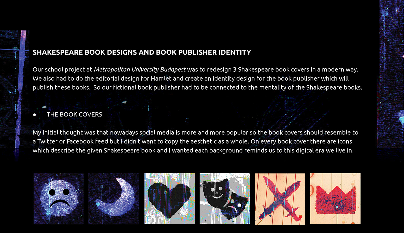 Book Cover Design book design editorial design  Identity Design Logo Design shakespeare