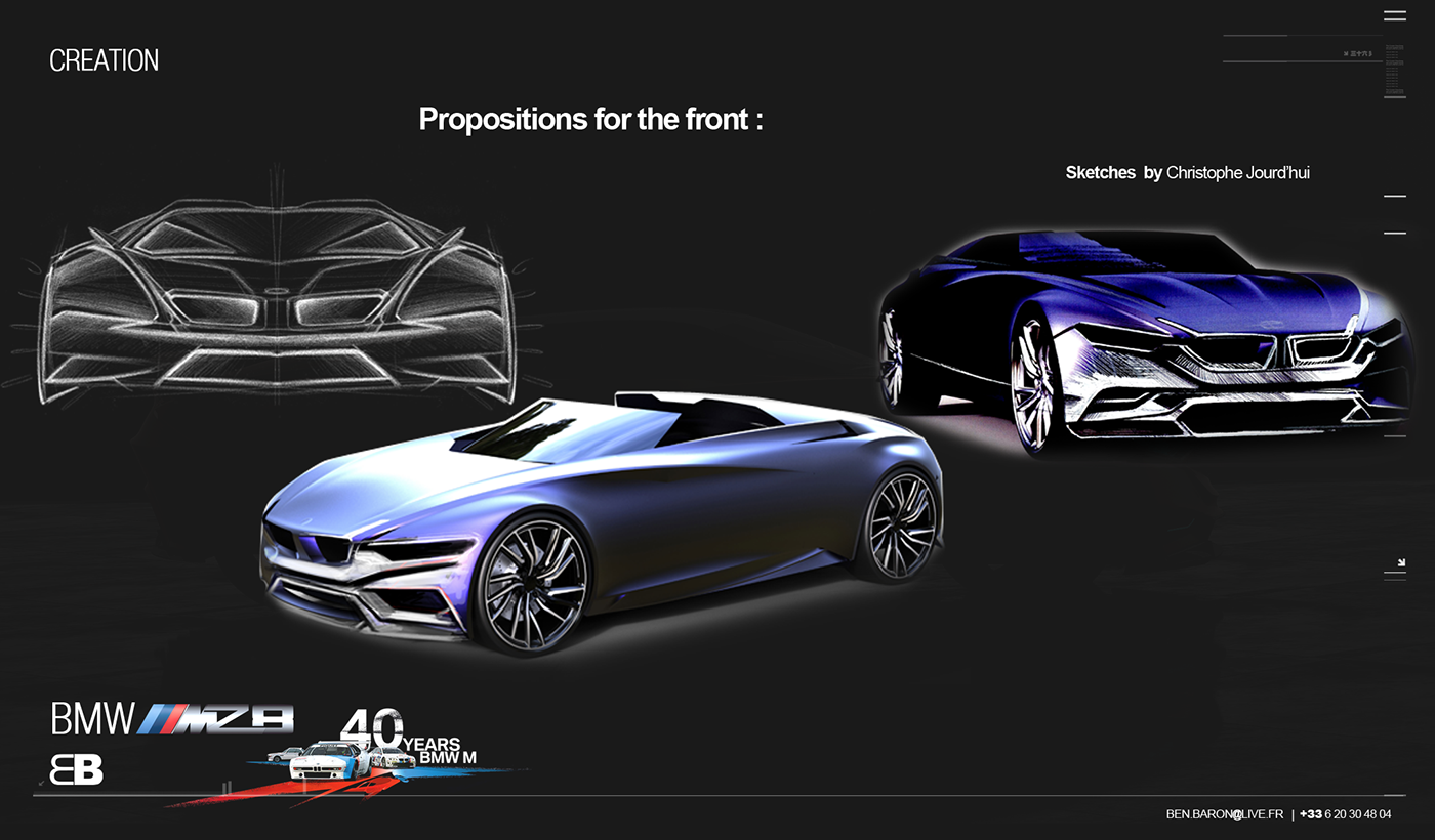 Alias BMW modeling rendering 3D concept car