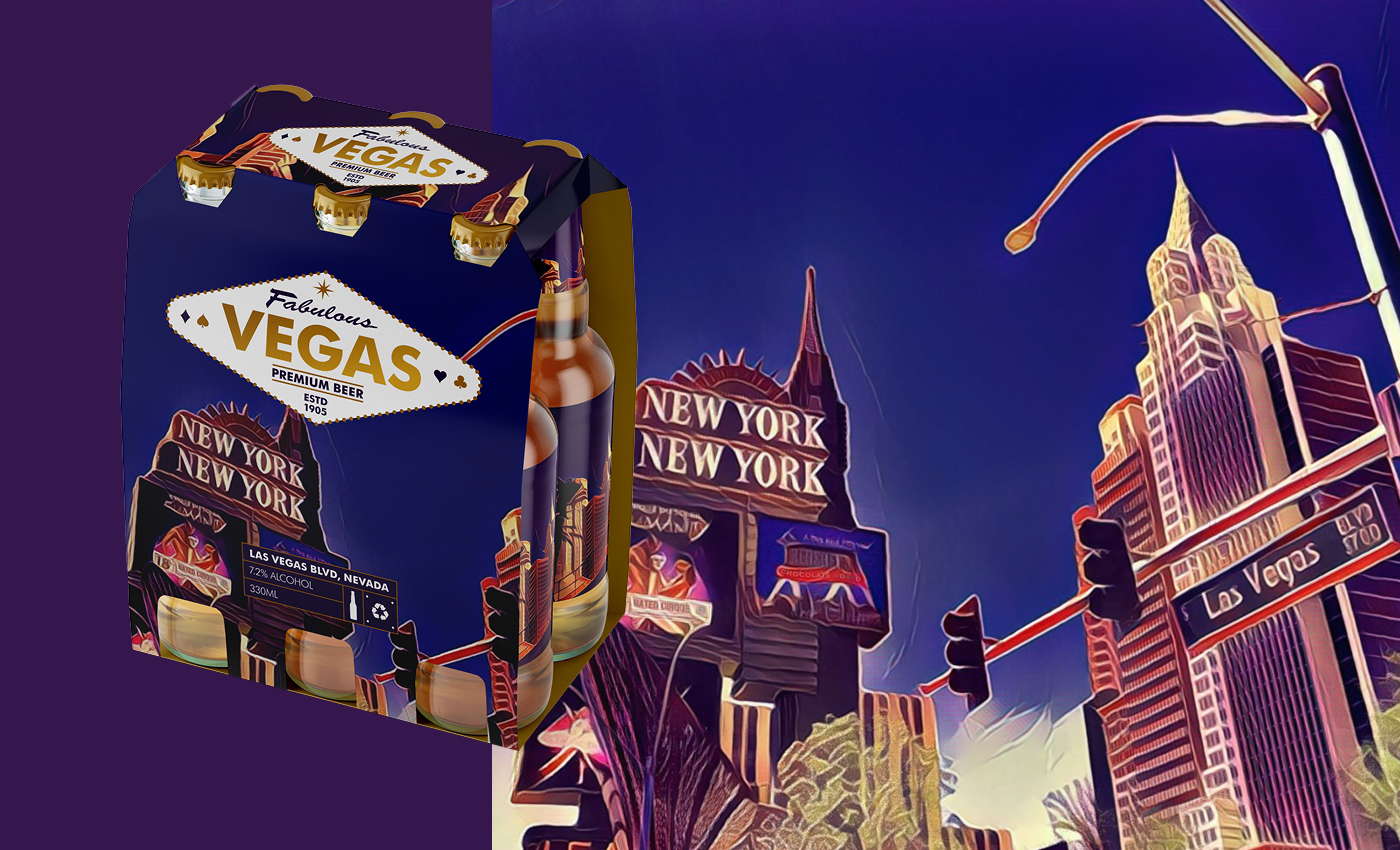 Vegas type brand usa Layout logo color