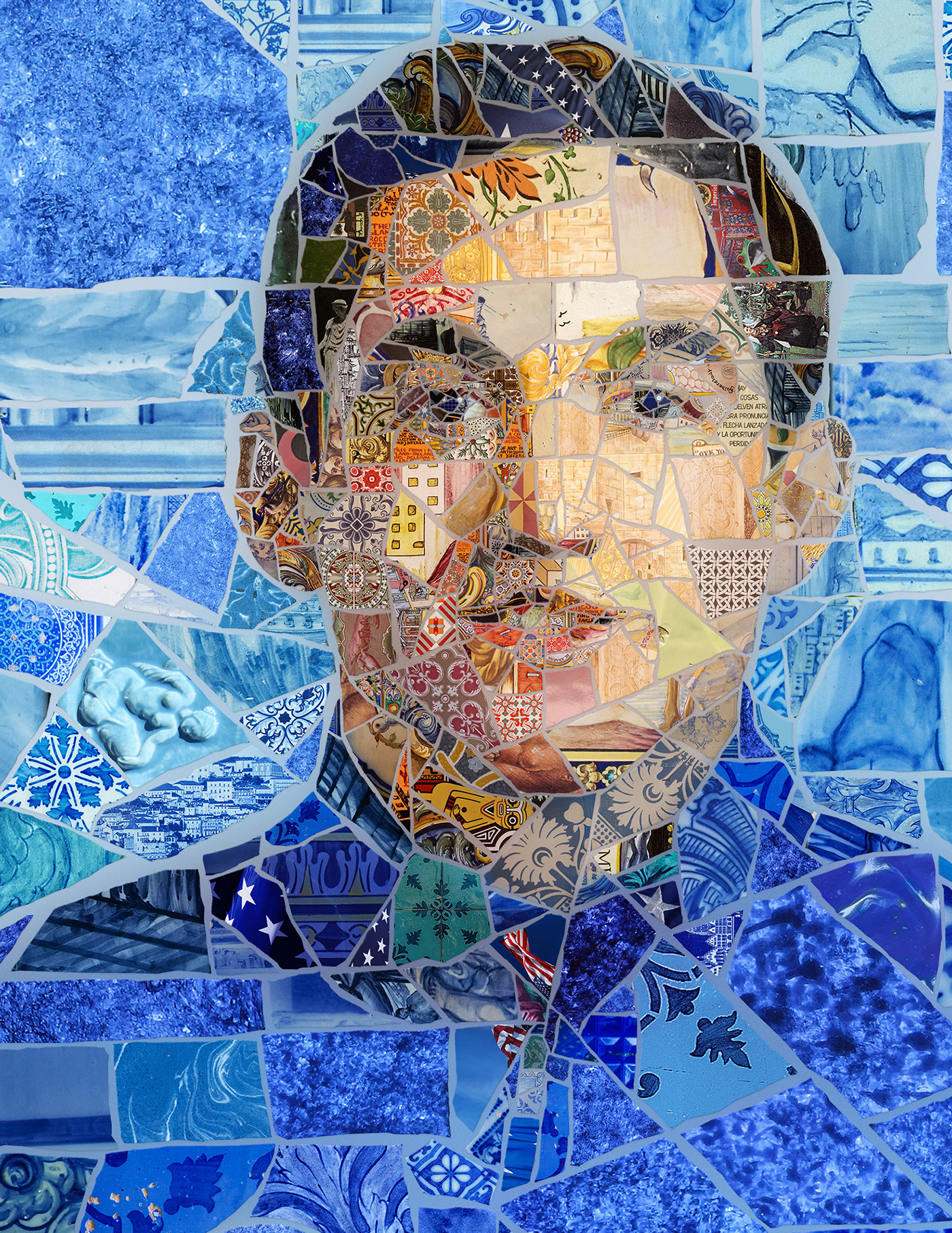 mosaic Olympics rio2016 photomosaic portrait sports teamusa azulejos