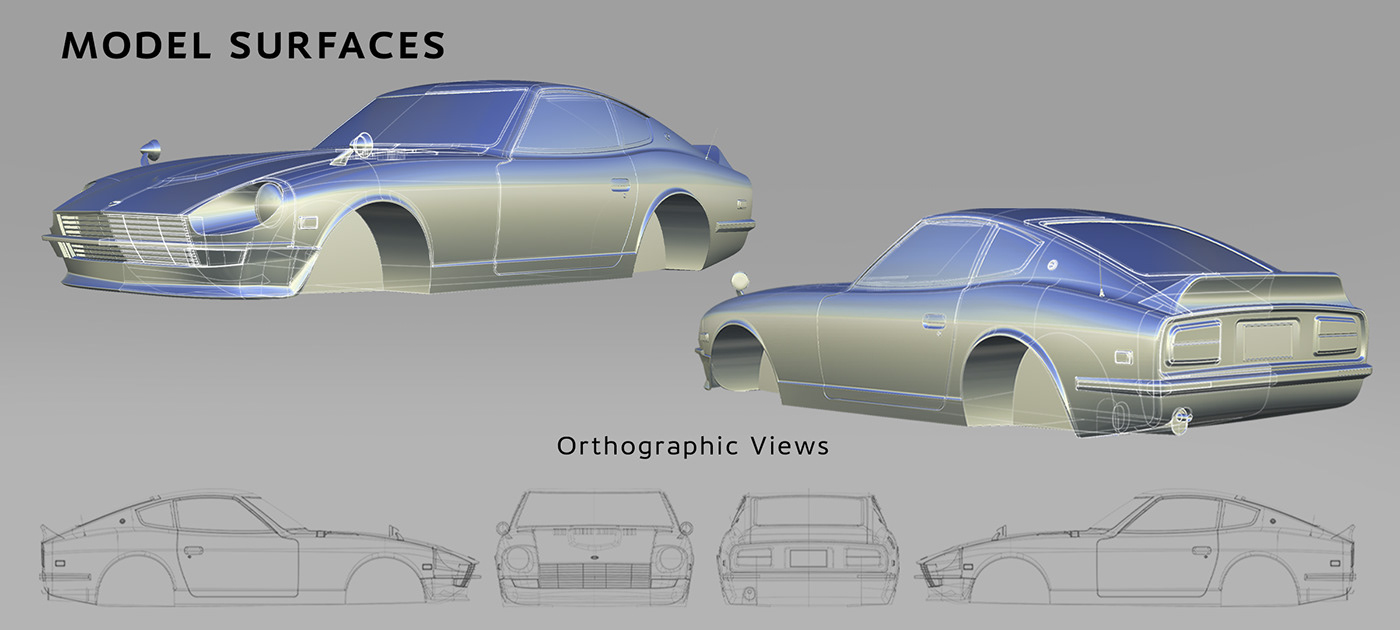 3D Alias Automotive design car design Datsun digital modelling Nissan Render Transportation Design