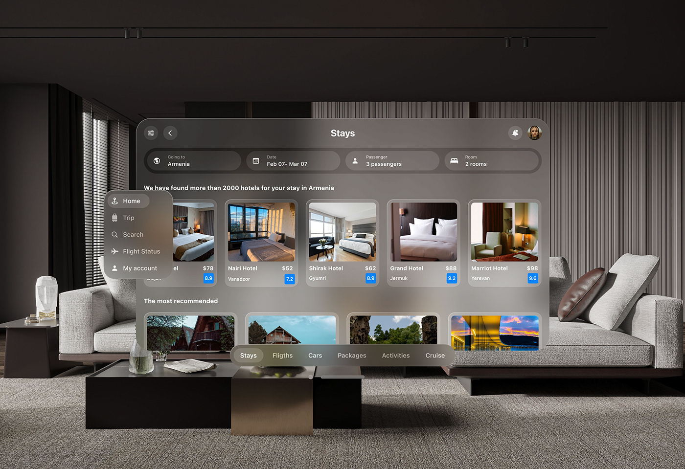 Spatial Design Figma spline ui design UX UI user interface Virtual reality apple vision pro design