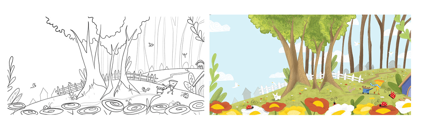 Character design  children's book concept Digital Art  ILLUSTRATION  Ilustração livroinfantil