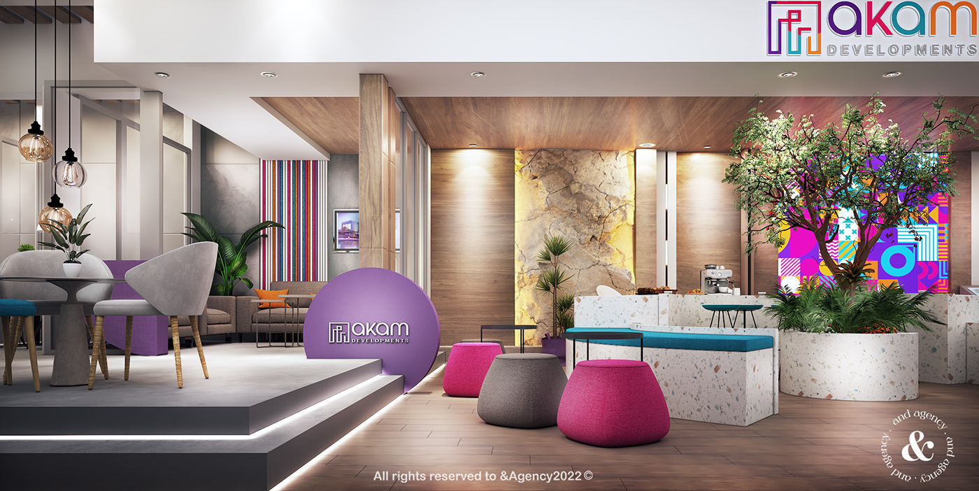MAX 3D vray Exhibition Design  booth realestate colors akam egypt Next Move