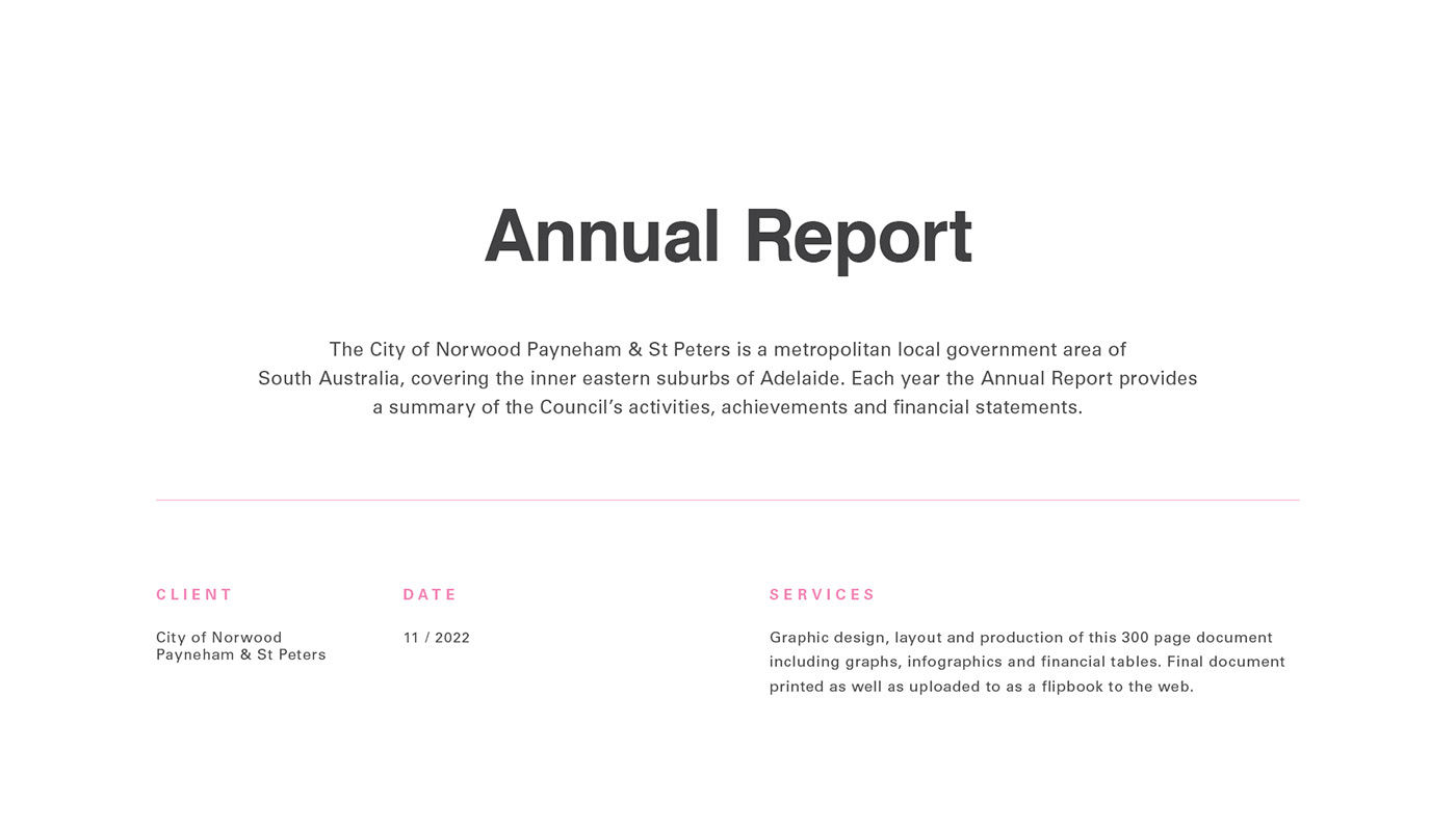 annual report book print