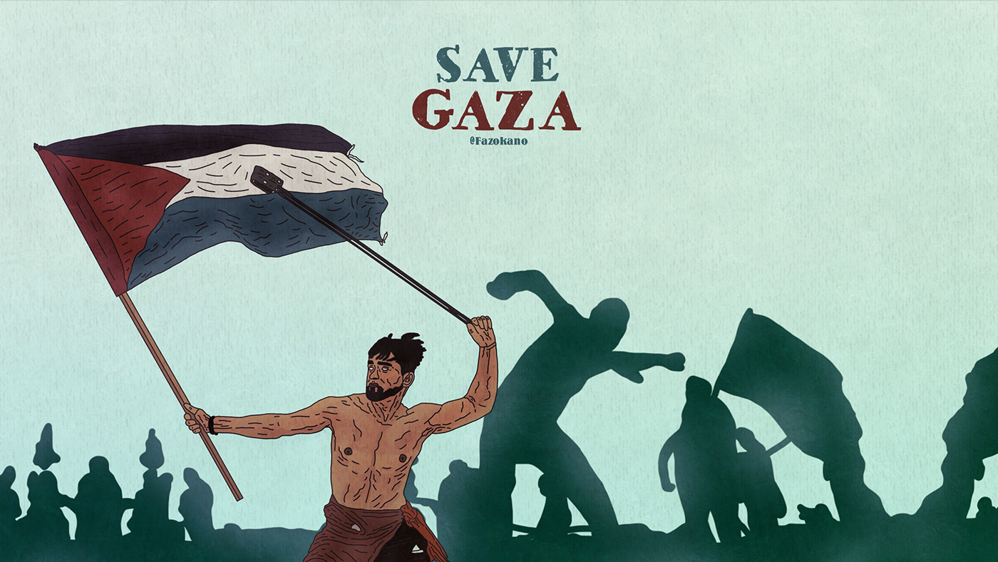 gaza children wallpaper War kill Palastine artwork graphic design  ILLUSTRATION  manipulation