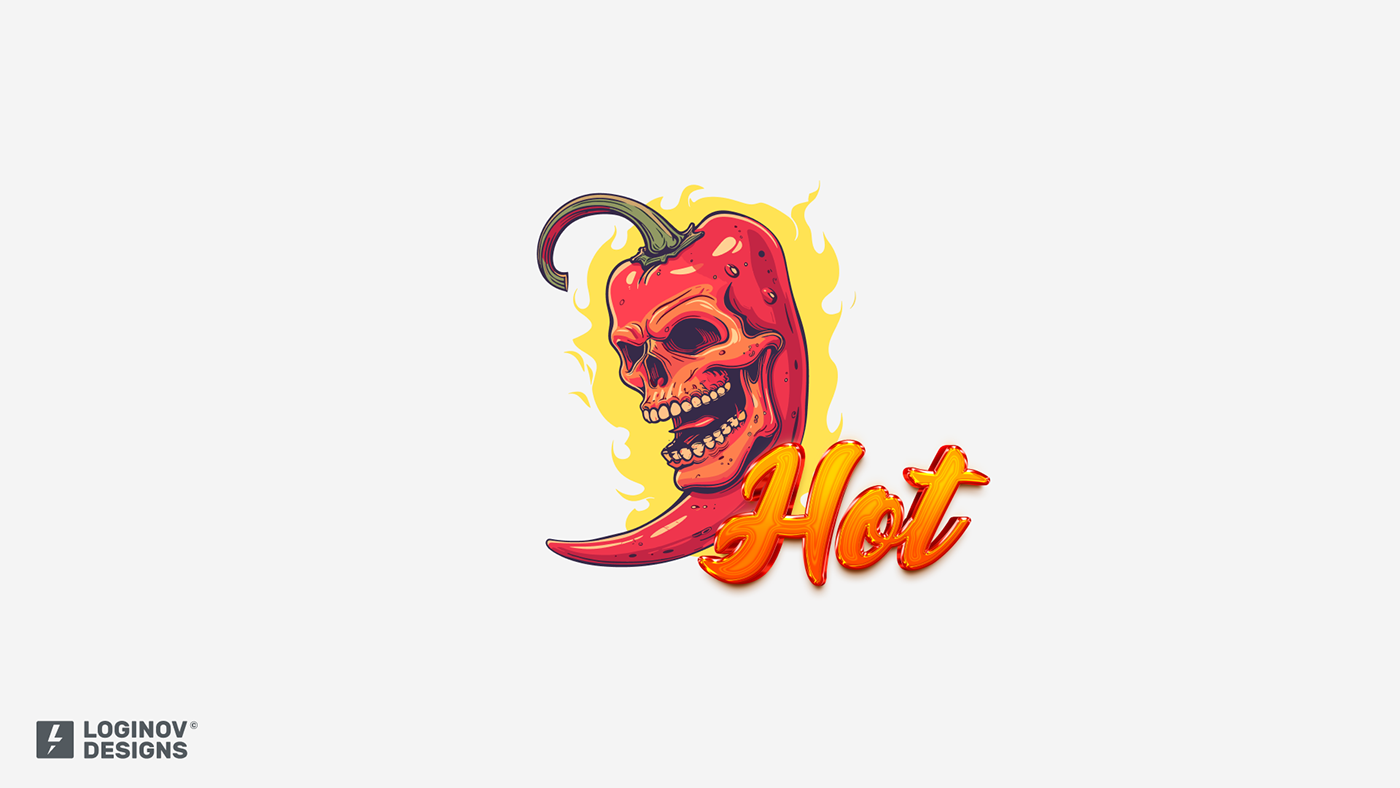 logo logofolio Logo Design brand identity Graphic Designer adobe illustrator Brand Design Chilli pepper Hot