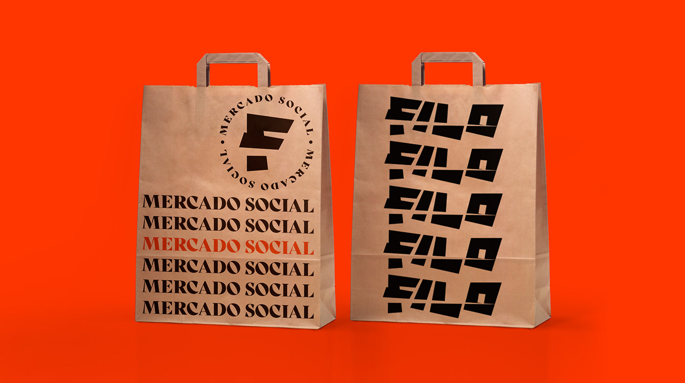 edge Filo food design gourmet Logotype market Mercado mercado social social visual identity