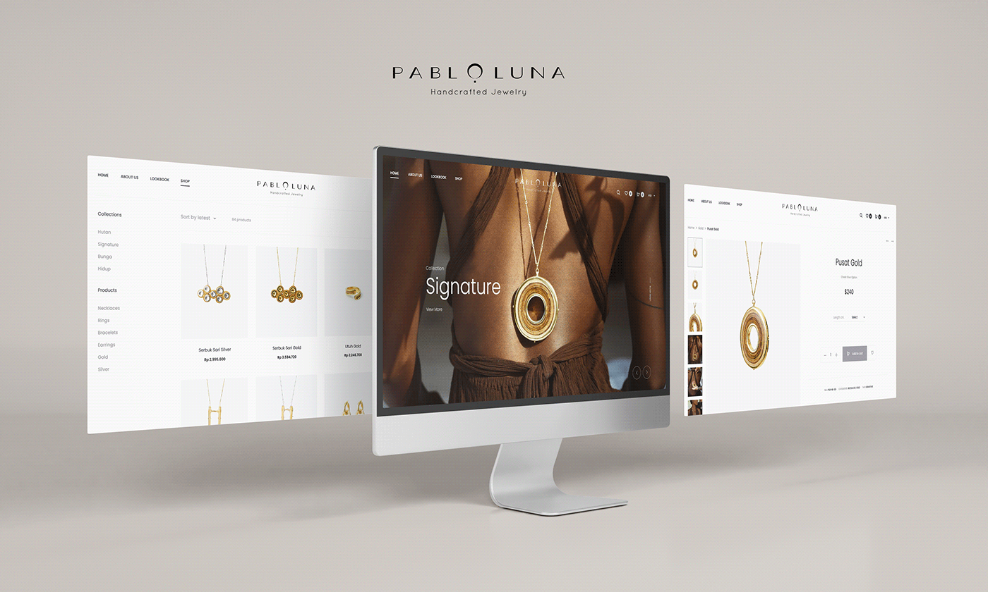 art creative jewelry minimal uxdesign Website Website Design Woocommerce