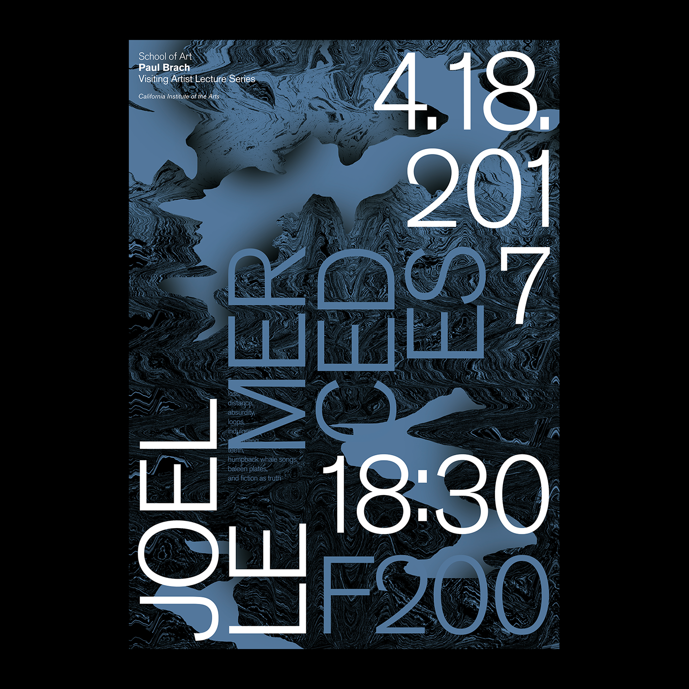 poster calarts design element idea Typeface graphic color combination