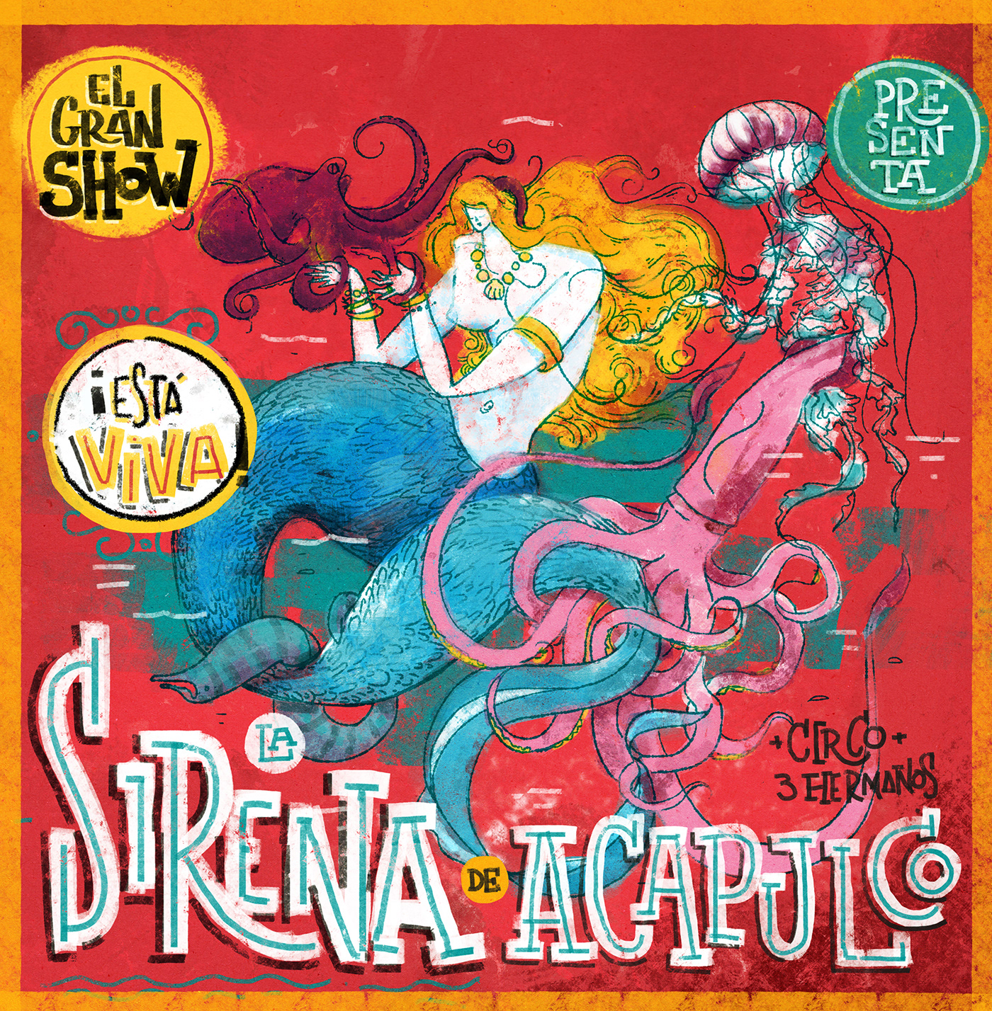 art book children book digital illustration digital watercolor ILLUSTRATION  mermaids sirena