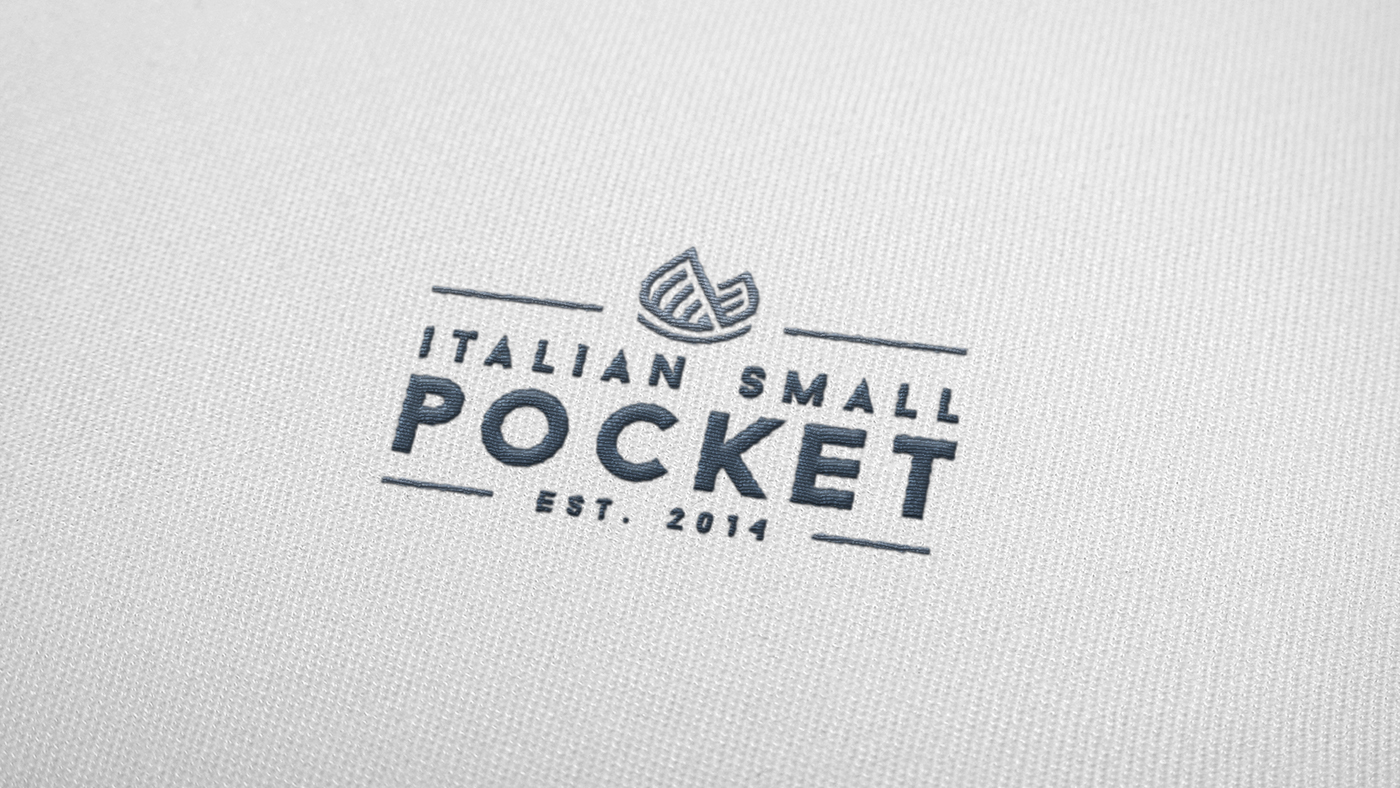 Graphic Designer Fashion  design fabrick Italy made brand Logotype pocket elegant