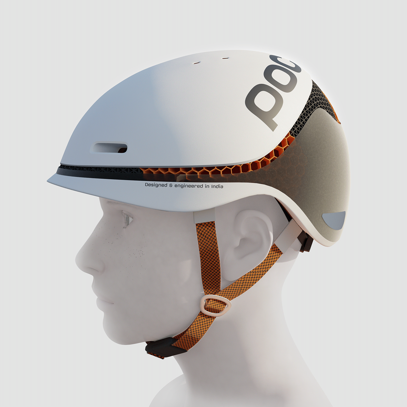 POC industrial design  product design  3d modeling blender3d Sports Design Helmet material design visualization bike helmet