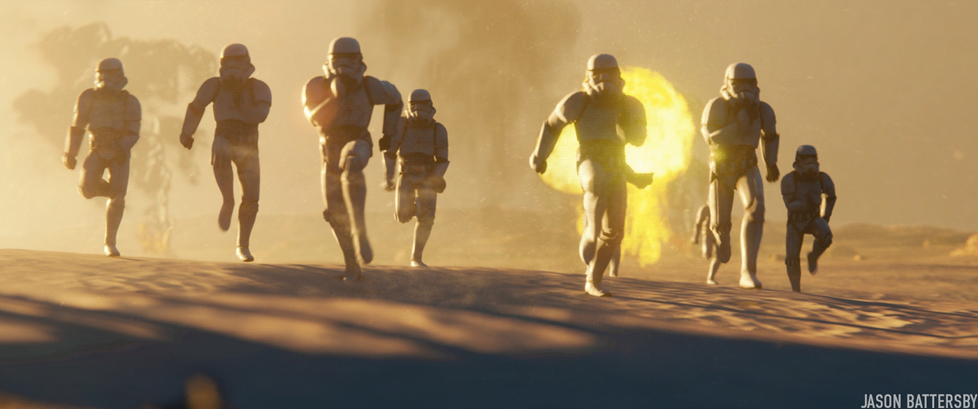 3d animation Blender Animation desert dune Star Wars fan film star wars fan project Star Wars Film stormtroopers tatooine