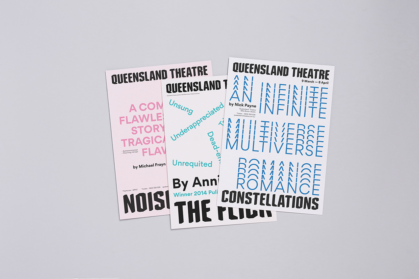 Theatre arts Musical Brisbane Australia Queensland typographic play colour Typeface