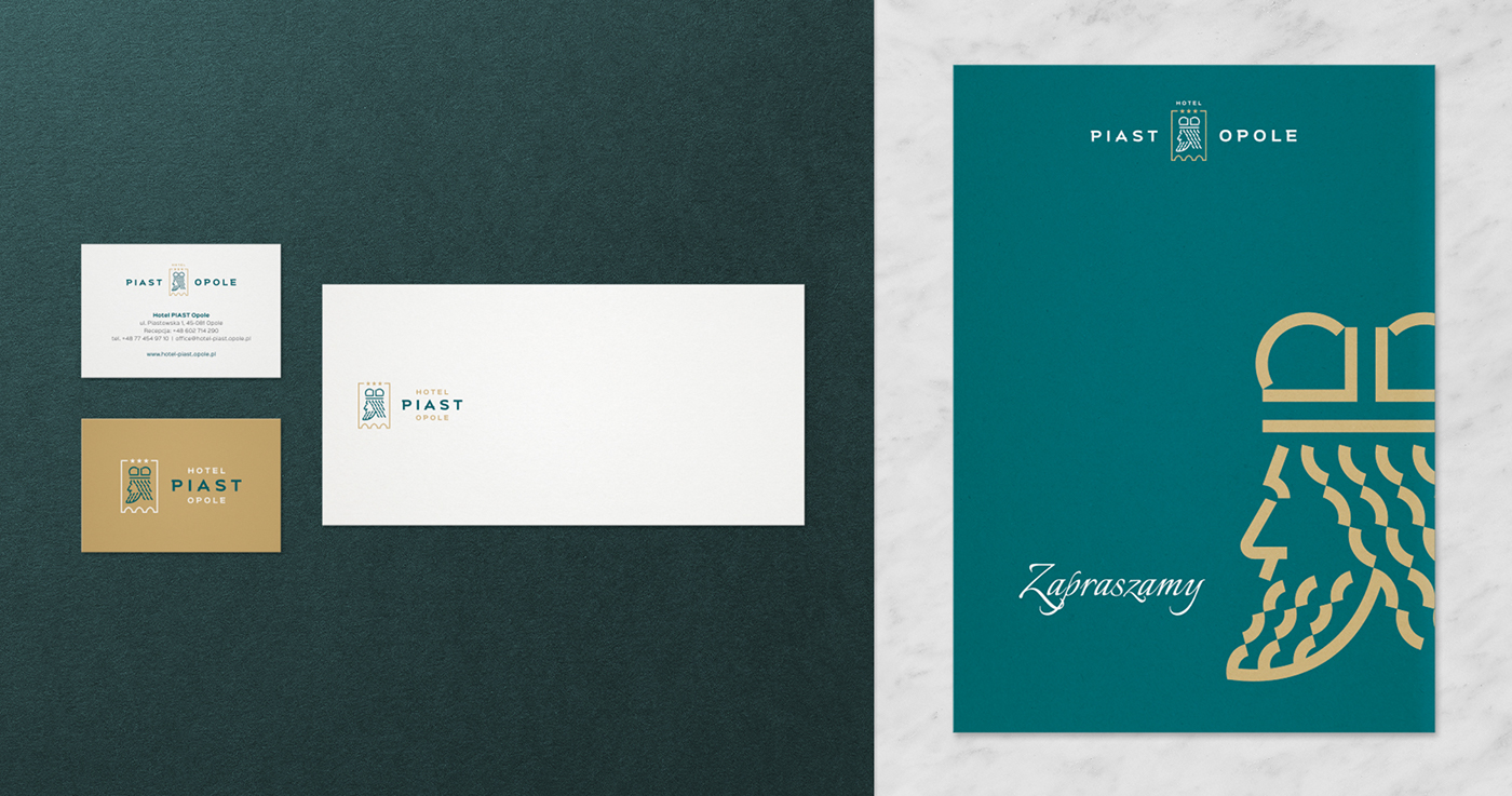 rebranding hotel logo piast www brandglow corporate identity visual communication