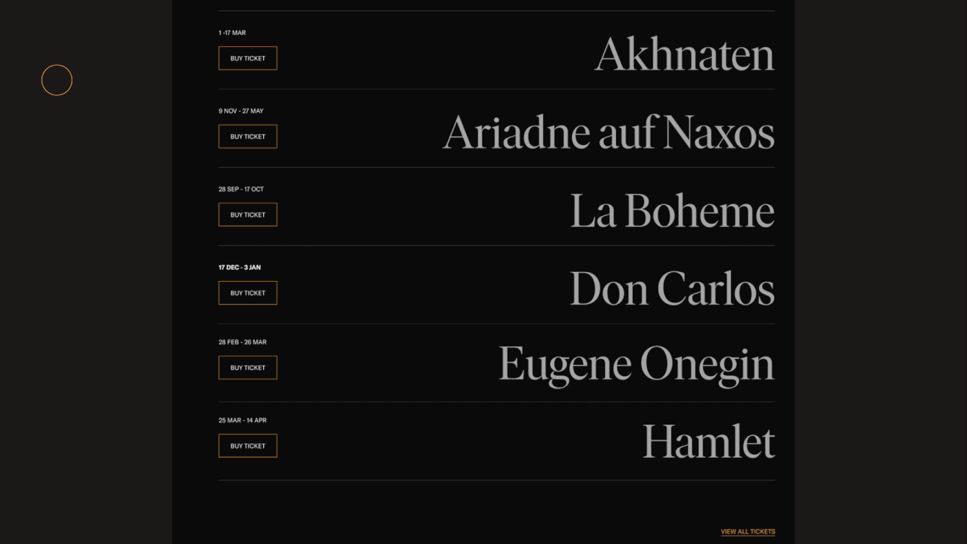 animation  art concept opera typography   UI ux Web Webdesign Website