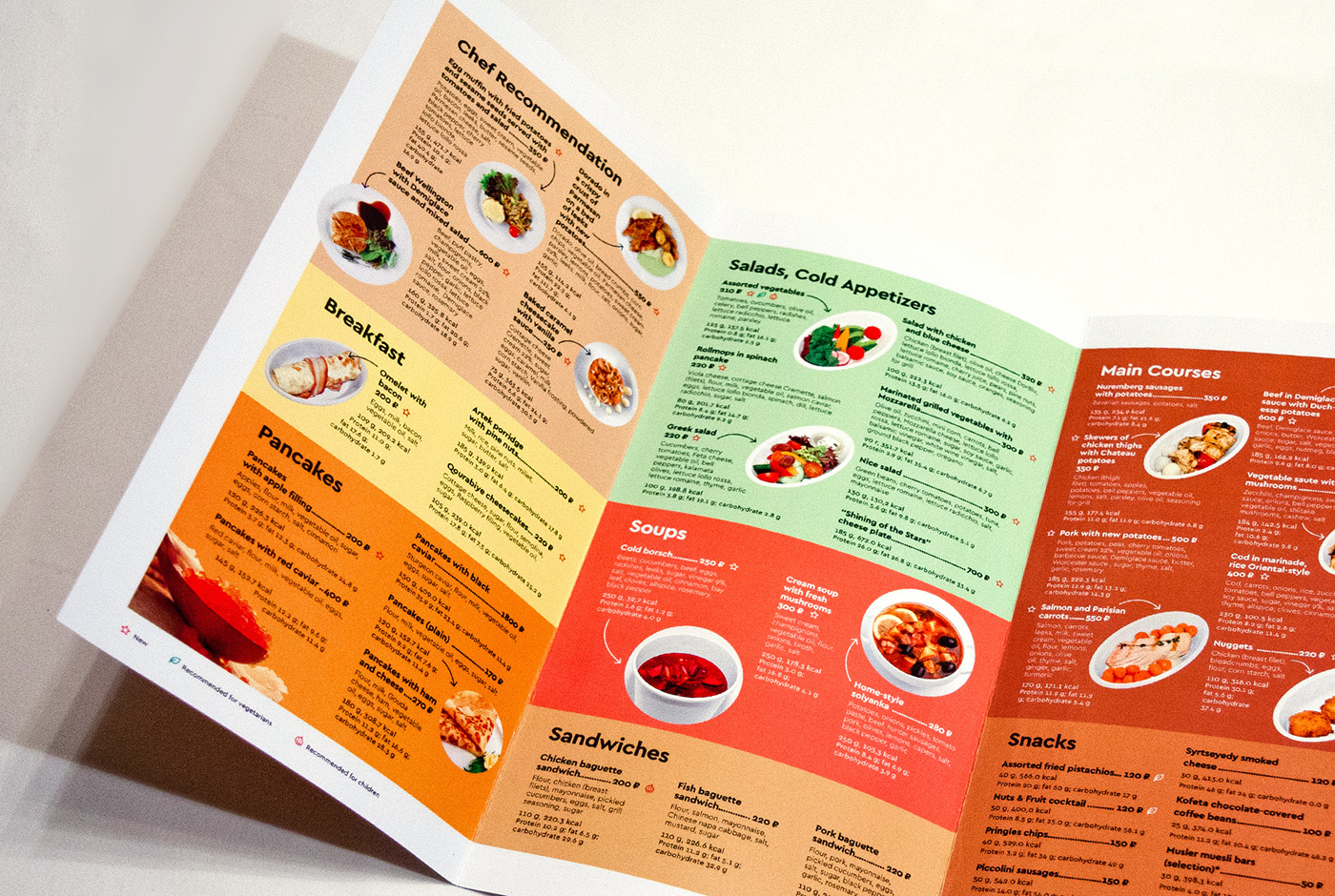 menu design cafe bistro train meals branding 