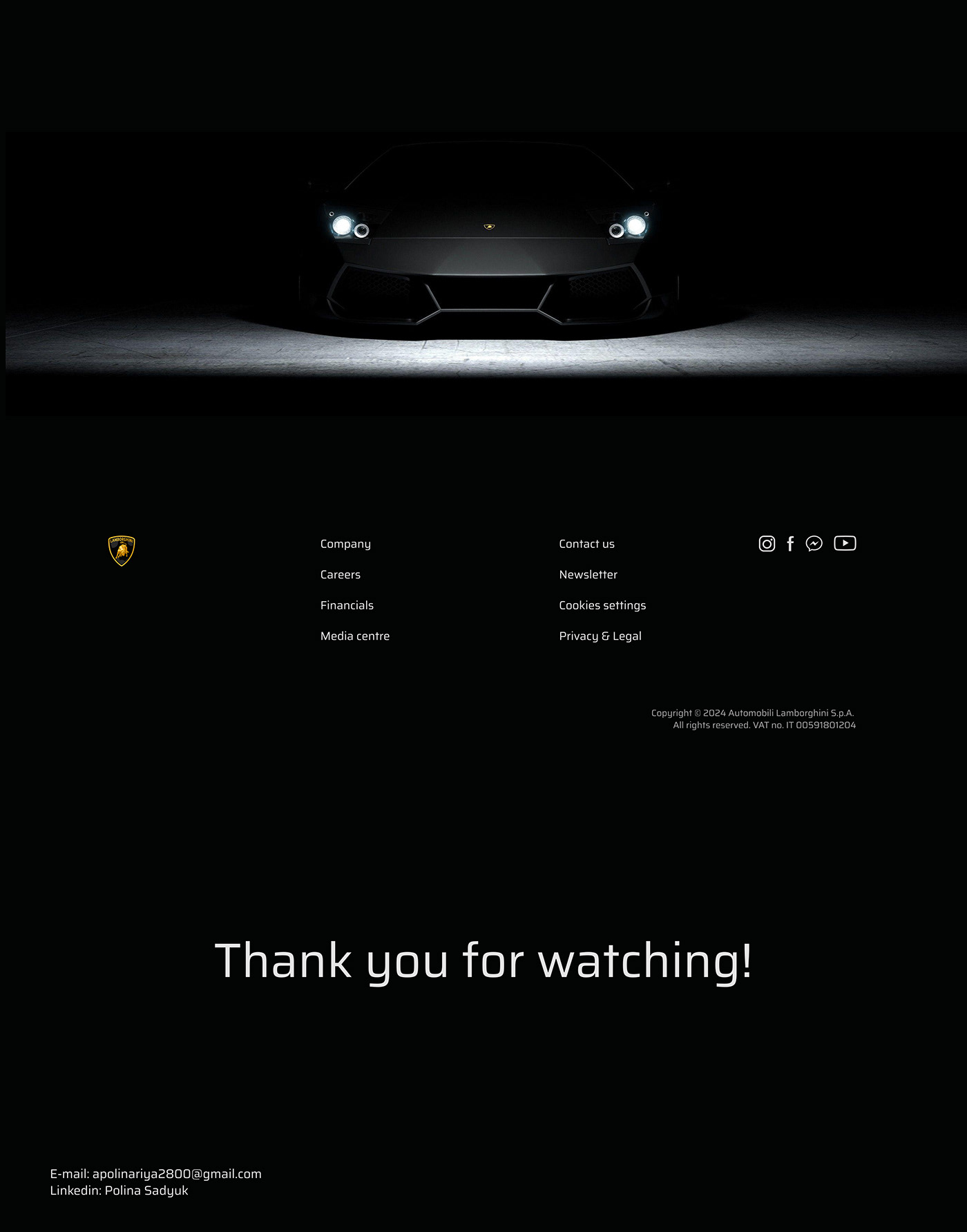 landing page Cars Lamborghini Aventador automobile marketing   Graphic Designer Webdesign Website Design Figma Website