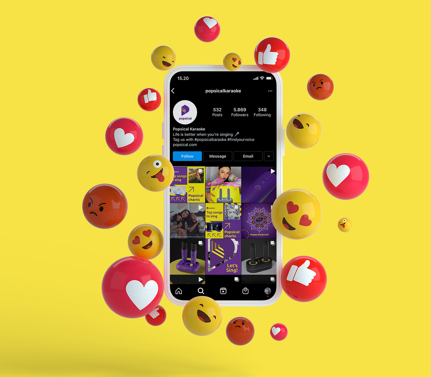 app campaign Creative Design instagram karaoke mobile social media TikTok ui design user experience