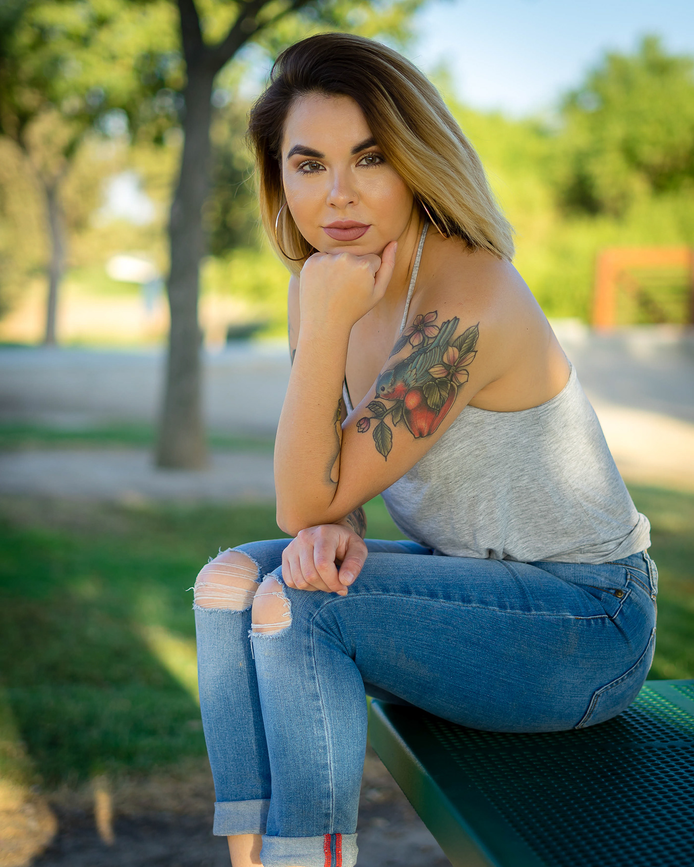 latina portraits pretty girl tattoos