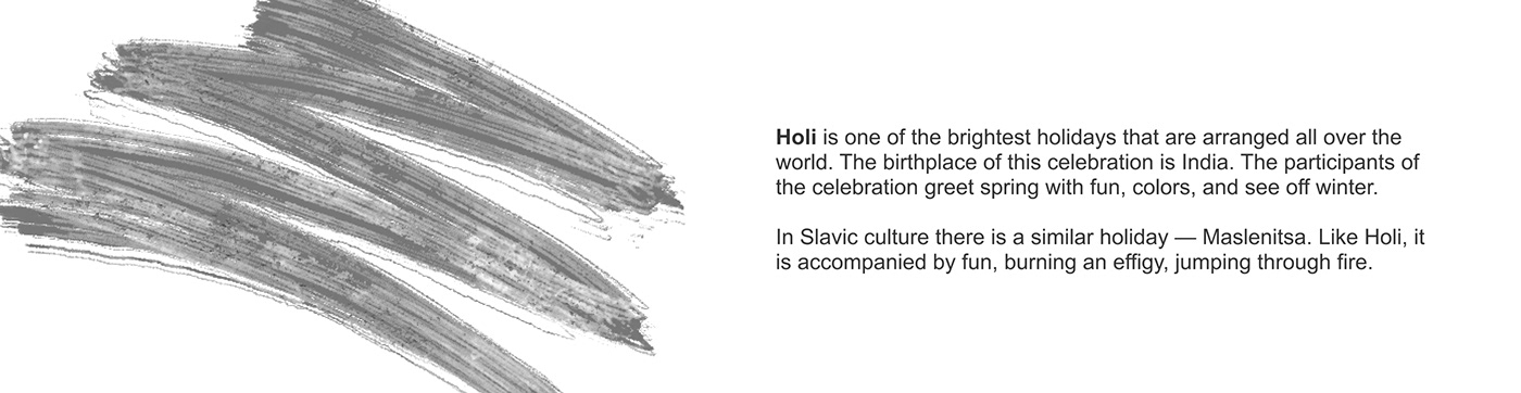 HOLI festival of colors identity